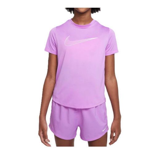Nike NIKE DriFIT One Tee Purple Girls Jr
