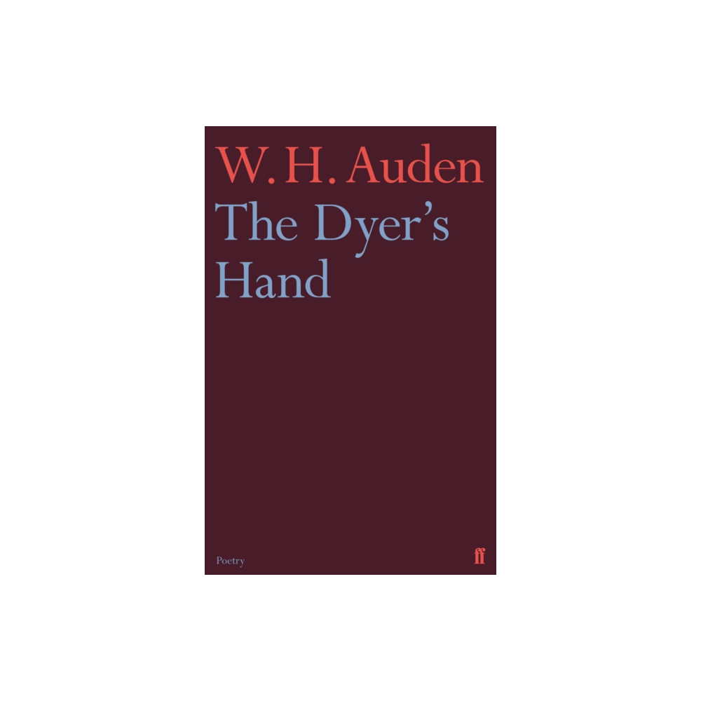 Produktbild för The Dyer's Hand (häftad, eng)