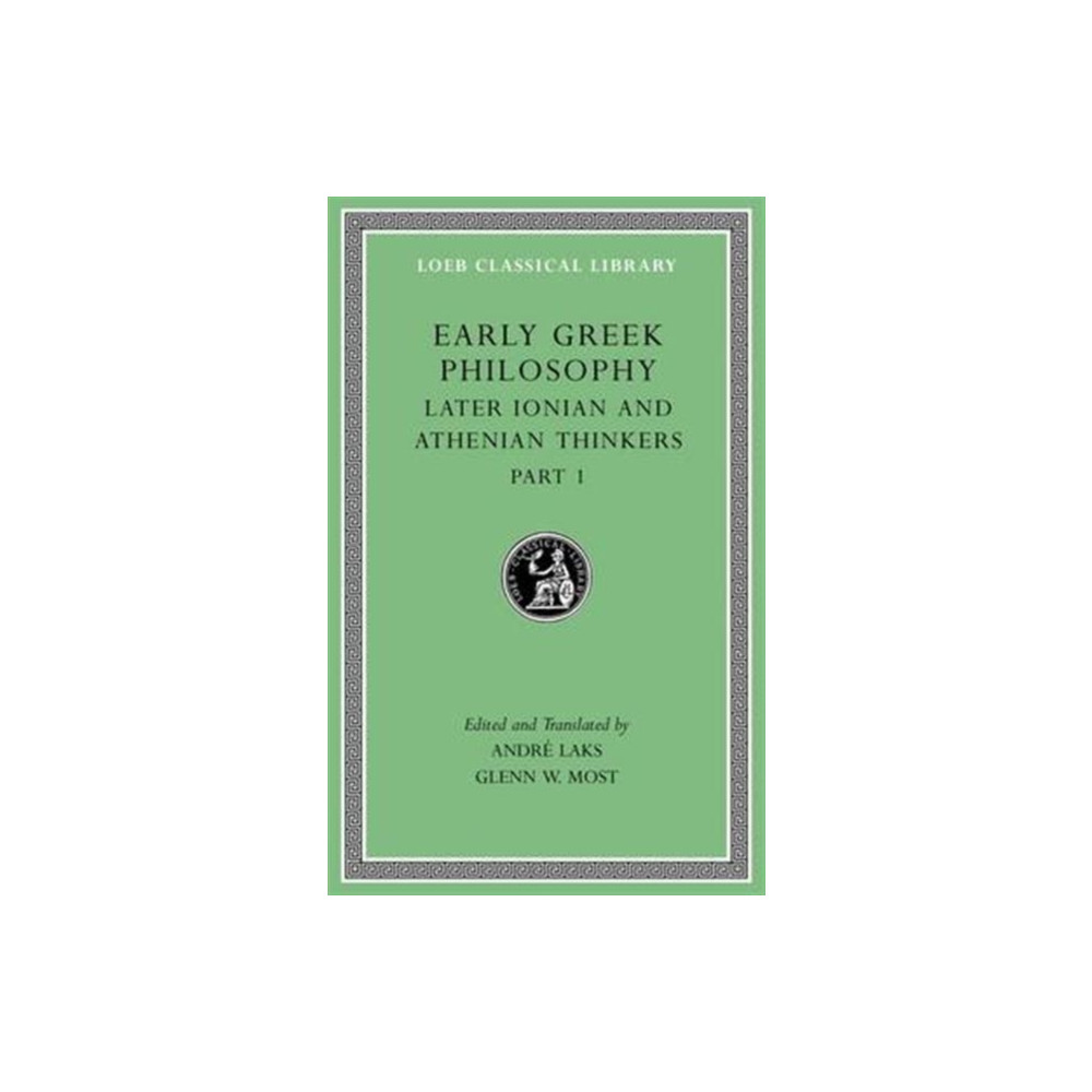 Produktbild för Early Greek Philosophy, Volume VI (inbunden, eng)