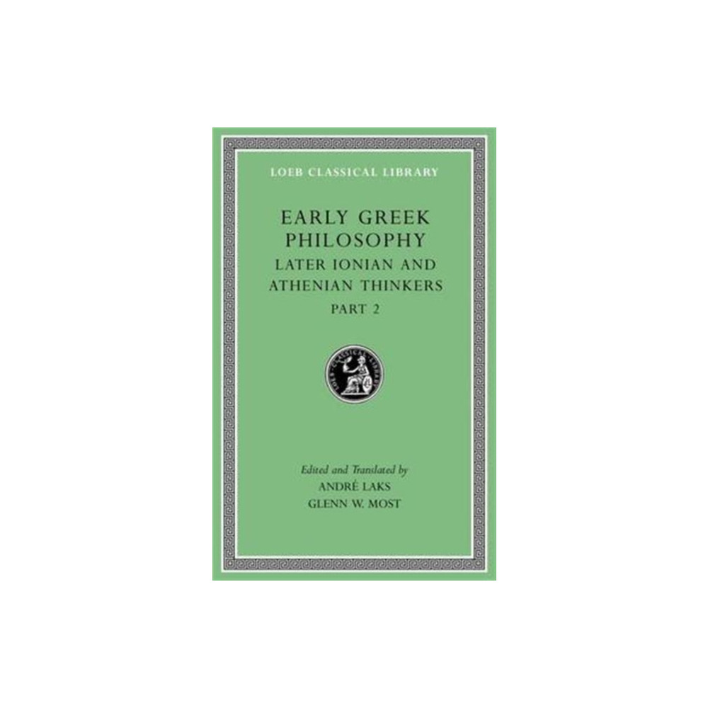 Produktbild för Early Greek Philosophy, Volume VII (inbunden, eng)