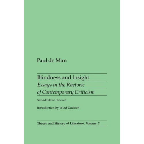 University of Minnesota Press Blindness and Insight (häftad, eng)