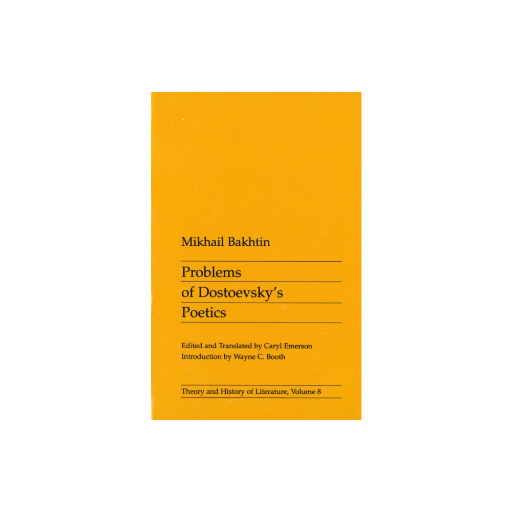 Produktbild för Problems of Dostoevsky's Poetics (häftad, eng)