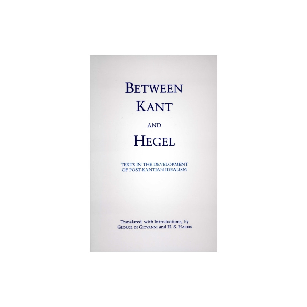 Produktbild för Between Kant and Hegel (häftad, eng)