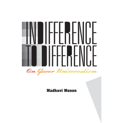 University of Minnesota Press Indifference to Difference (häftad, eng)