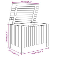 Produktbild för Förvaringslåda med lock RANA 80x49x54 cm massiv furu