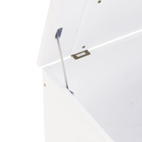 Produktbild för Förvaringslåda med lock RANA vit 60x49x54 cm massiv furu