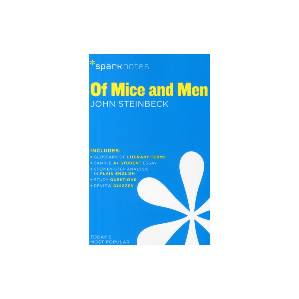 Produktbild för Of Mice and Men SparkNotes Literature Guide (häftad, eng)