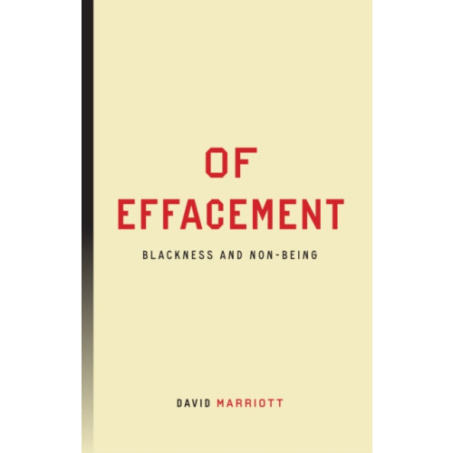 Stanford university press Of Effacement (häftad, eng)