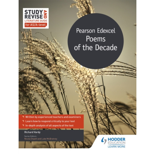 Hodder Education Study and Revise Literature Guide for AS/A-level: Pearson Edexcel Poems of the Decade (häftad, eng)