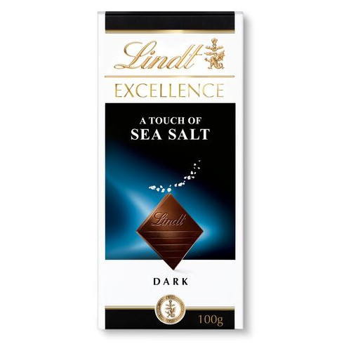 Lindt Excellence Sea Salt Dark 100 g (Utgånget datum)