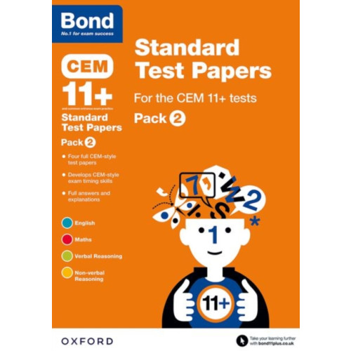 Oxford University Press Bond 11+: CEM: Standard Test Papers: Ready for the 2024 exam (häftad, eng)