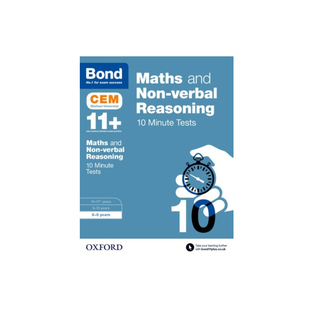 Produktbild för Maths & Non-verbal Reasoning: Bond 11+ CEM 10 Minute Tests (now Cambridge Select Insight) (häftad, eng)