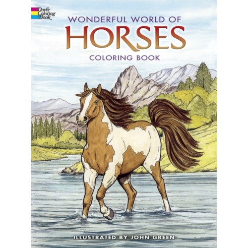 Dover publications inc. Wonderful World of Horses Coloring Book (häftad)