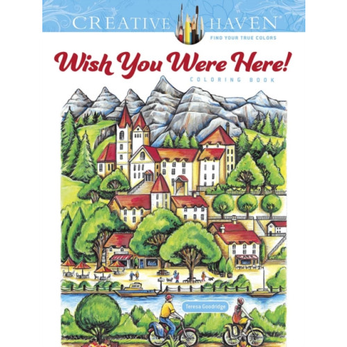 Dover publications inc. Creative Haven Wish You Were Here! Coloring Book (häftad)