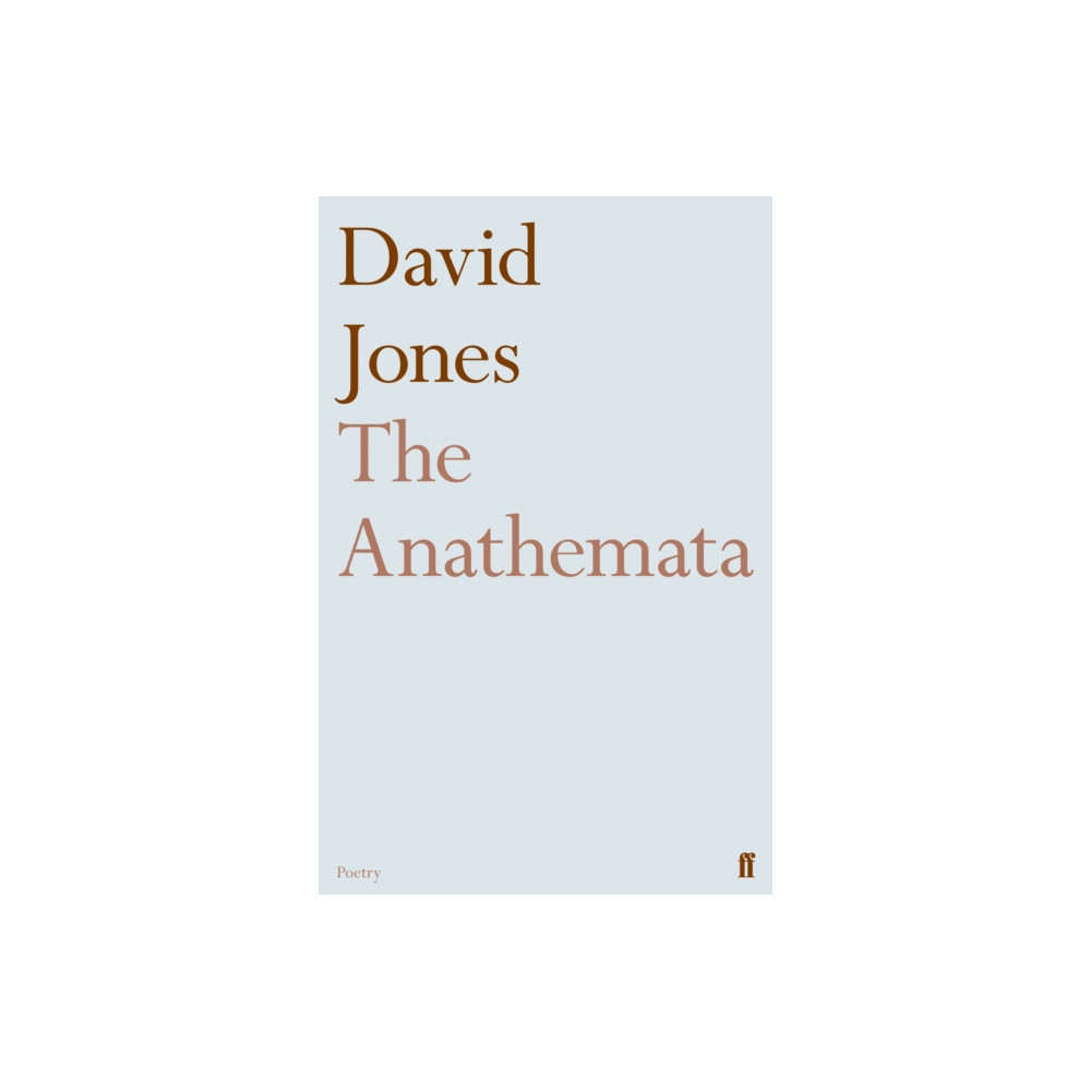 Produktbild för The Anathemata (häftad, eng)
