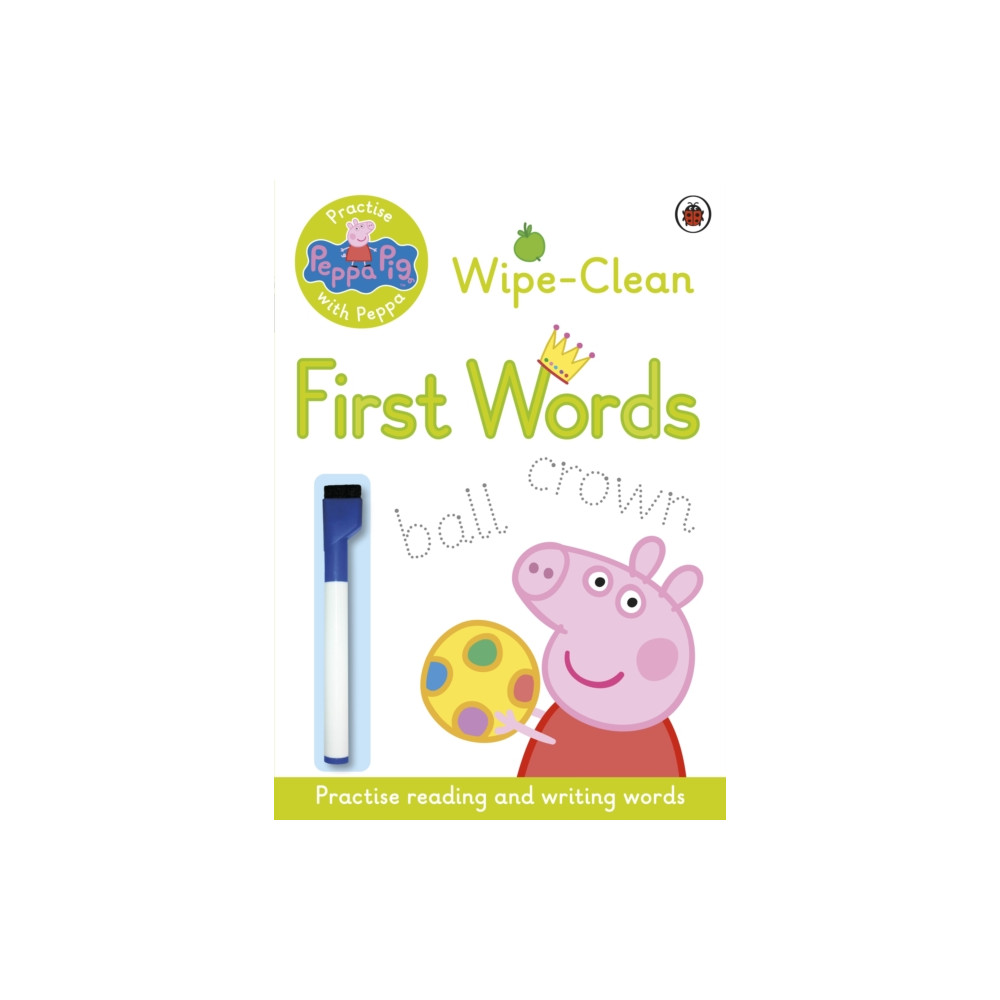 Produktbild för Peppa Pig: Practise with Peppa: Wipe-Clean First Words (häftad, eng)