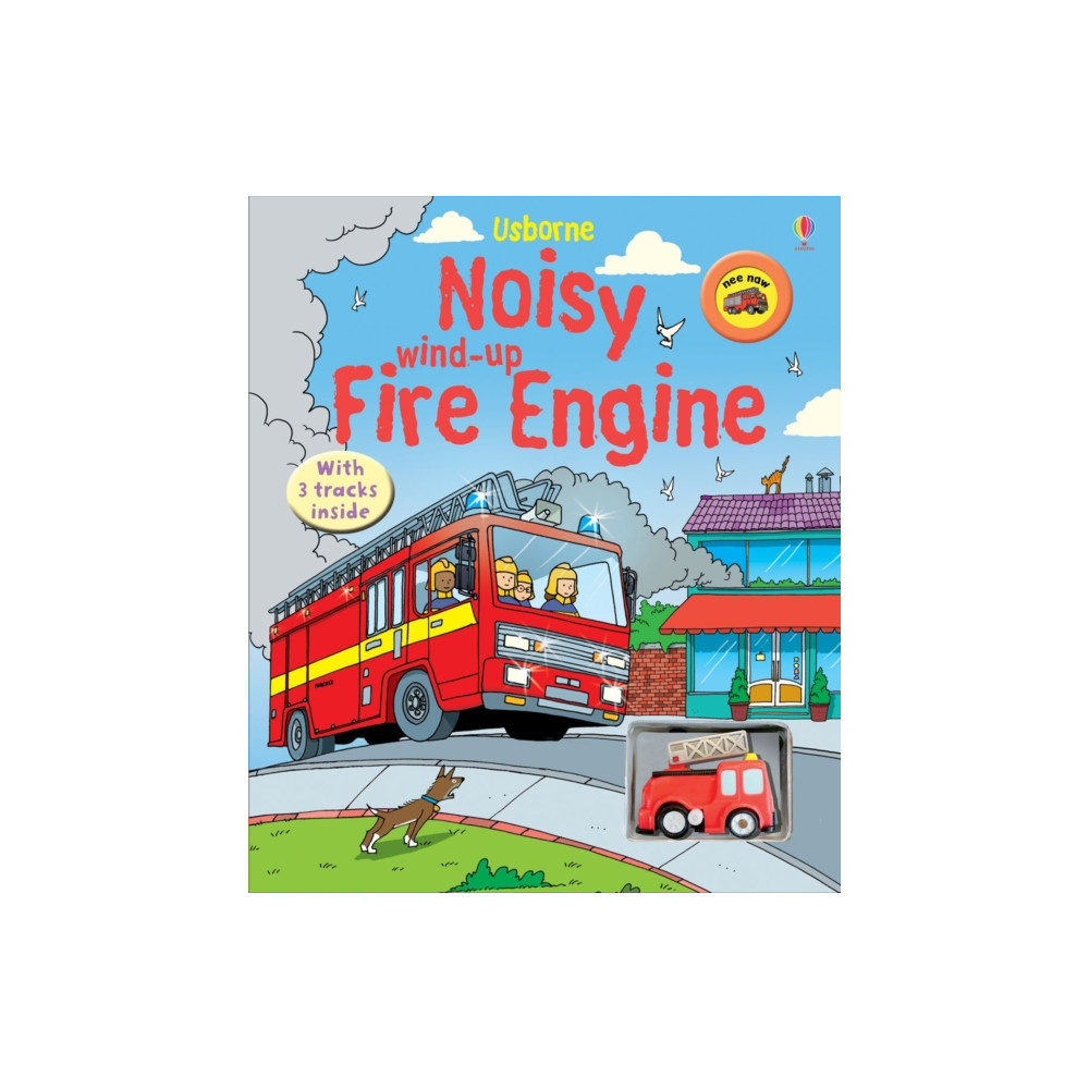 Produktbild för Noisy Wind-up Fire Engine (bok, board book, eng)