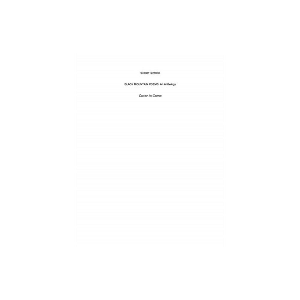 Produktbild för Black Mountain Poems (häftad, eng)