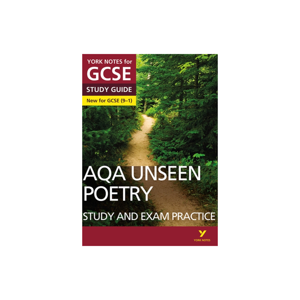 Produktbild för AQA English Literature Unseen Poetry Study and Exam Practice York Notes GCSE - for 2026, 2027 exams (häftad, eng)