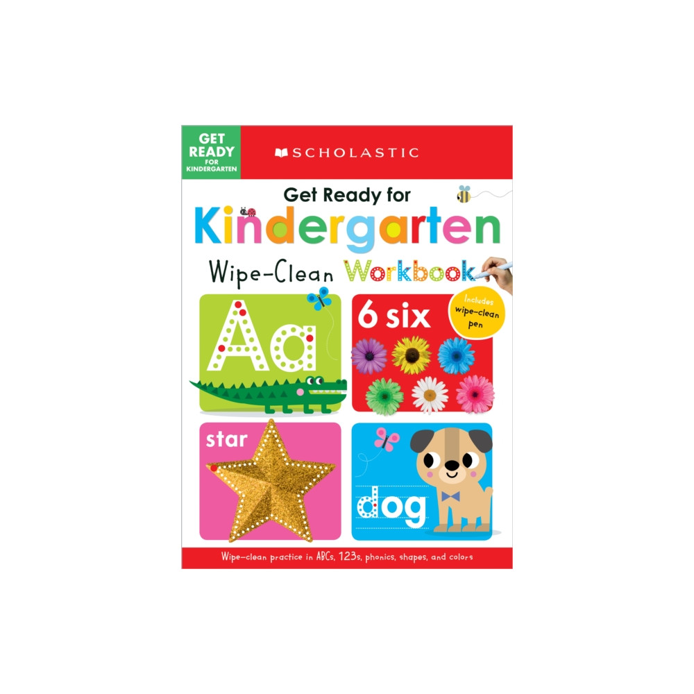 Produktbild för Get Ready for Kindergarten Wipe-Clean Workbook: Scholastic Early Learners (Wipe Clean) (häftad, eng)