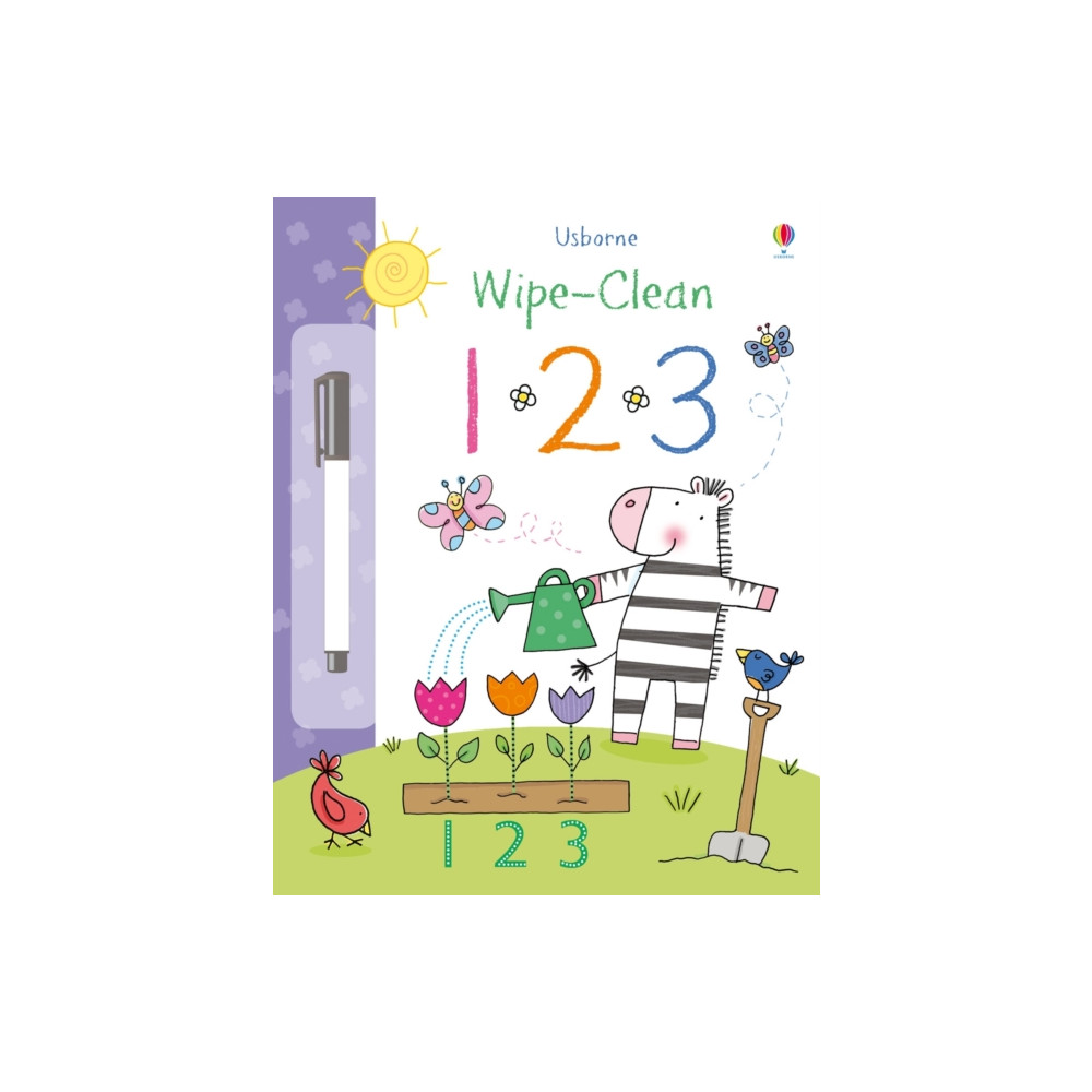 Produktbild för Wipe-Clean 123 (häftad, eng)