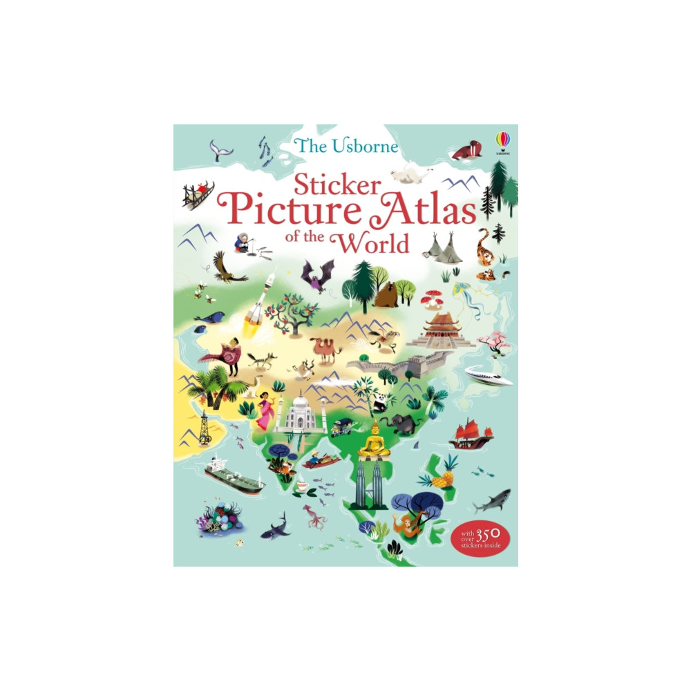 Produktbild för Sticker Picture Atlas of the World (häftad, eng)