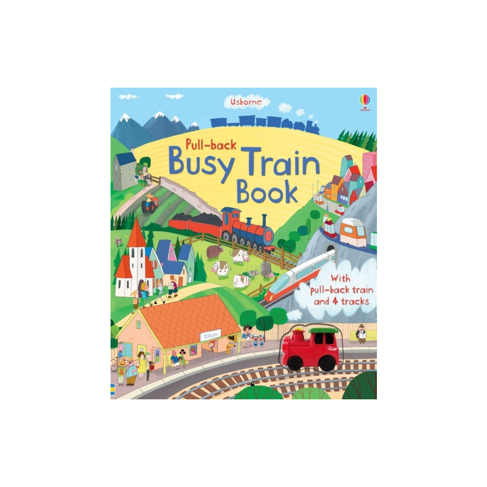 Produktbild för Pull-back Busy Train Book (bok, board book, eng)