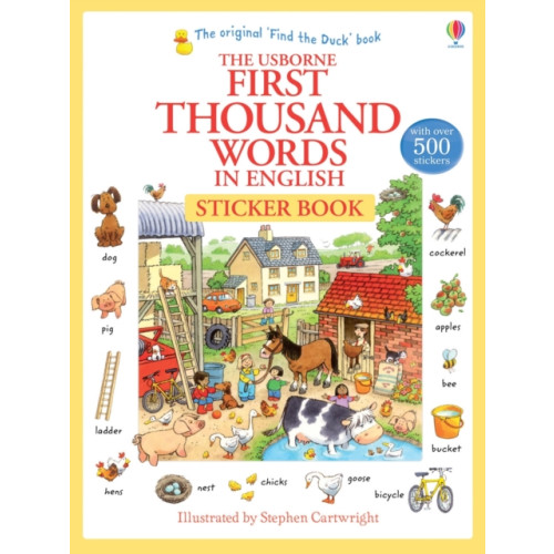 Usborne Publishing Ltd First Thousand Words in English Sticker Book (häftad, eng)