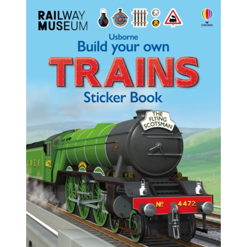 Usborne Publishing Ltd Build Your Own Trains Sticker Book (häftad, eng)