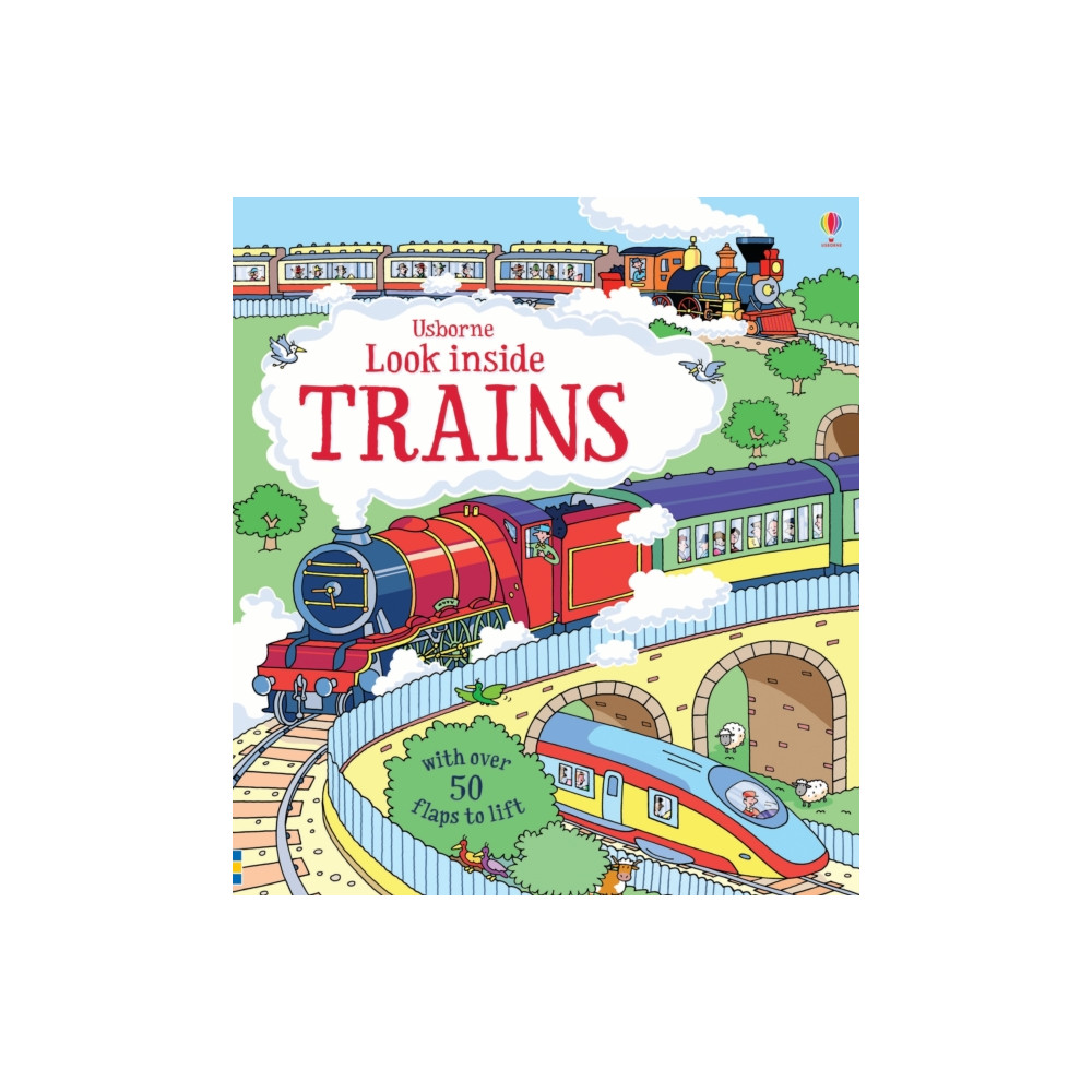Produktbild för Look Inside Trains (bok, board book, eng)