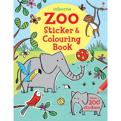 Usborne Publishing Ltd Zoo Sticker and Colouring Book (häftad, eng)