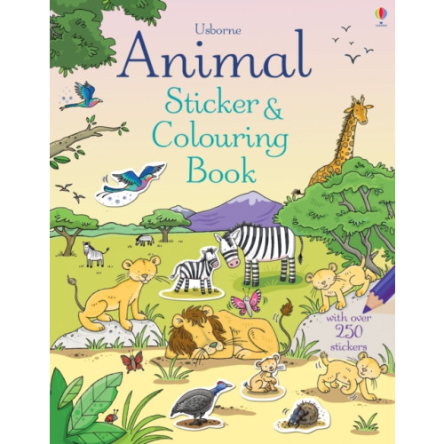 Usborne Publishing Ltd Animal Sticker and Colouring Book (häftad, eng)