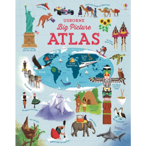 Usborne Publishing Ltd Big Picture Atlas (inbunden, eng)