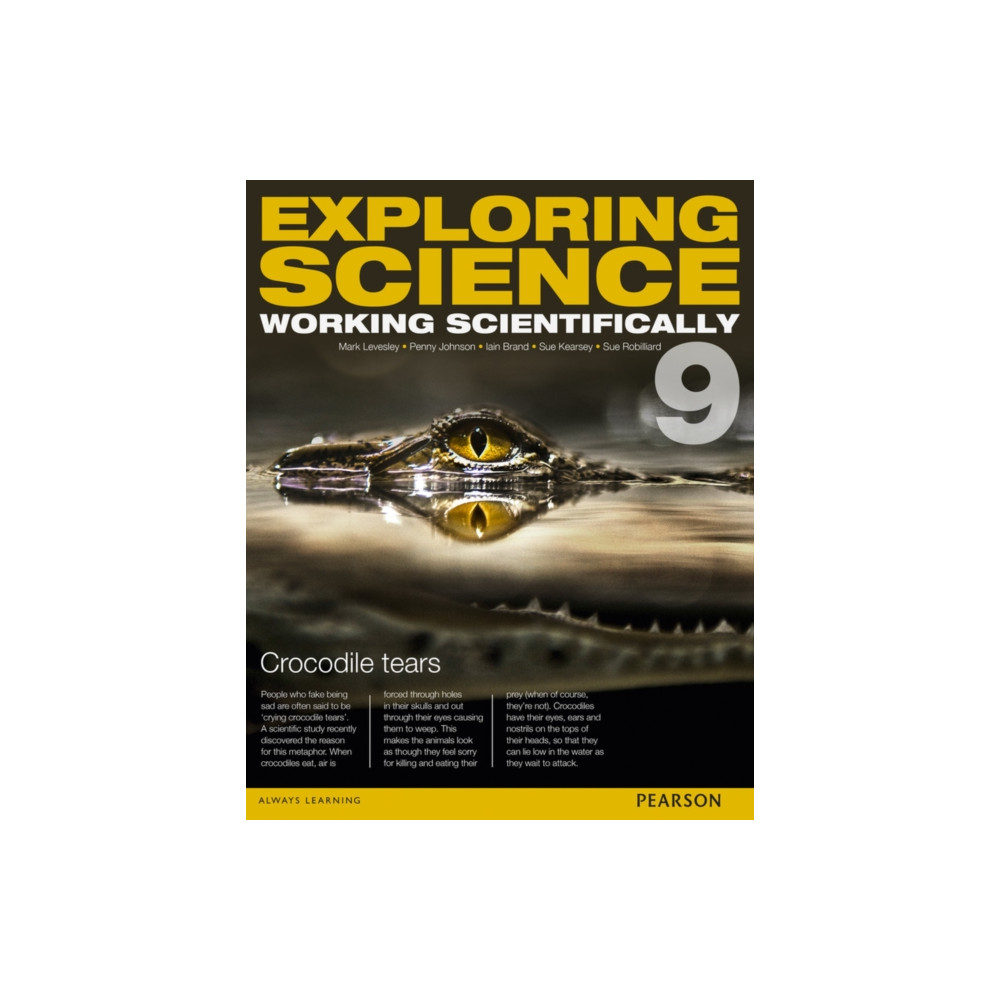 Produktbild för Exploring Science: Working Scientifically Year 9 (Exploring Science 4) (häftad, eng)