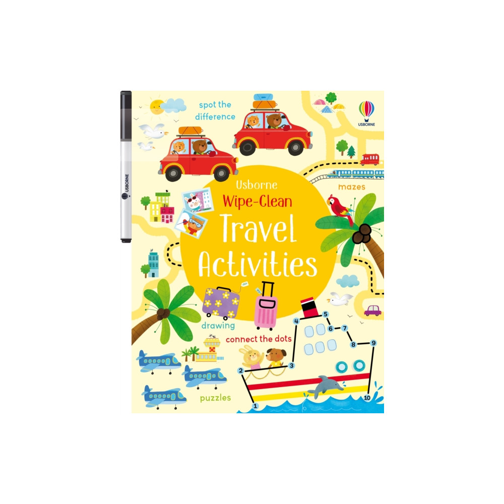 Produktbild för Wipe-Clean Travel Activities (häftad, eng)