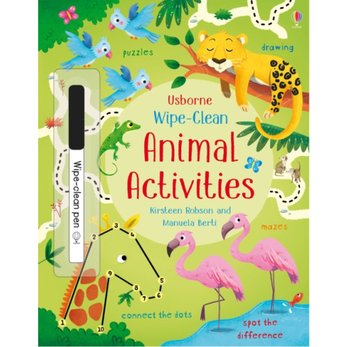 Usborne Publishing Ltd Wipe-Clean Animal Activities (häftad, eng)