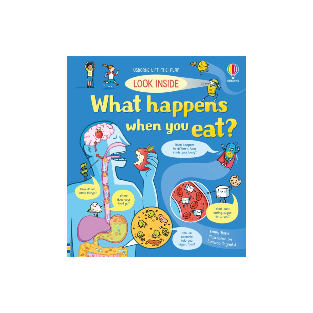 Produktbild för Look Inside What Happens When You Eat (bok, board book, eng)