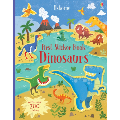 Usborne Publishing Ltd First Sticker Book Dinosaurs (häftad, eng)