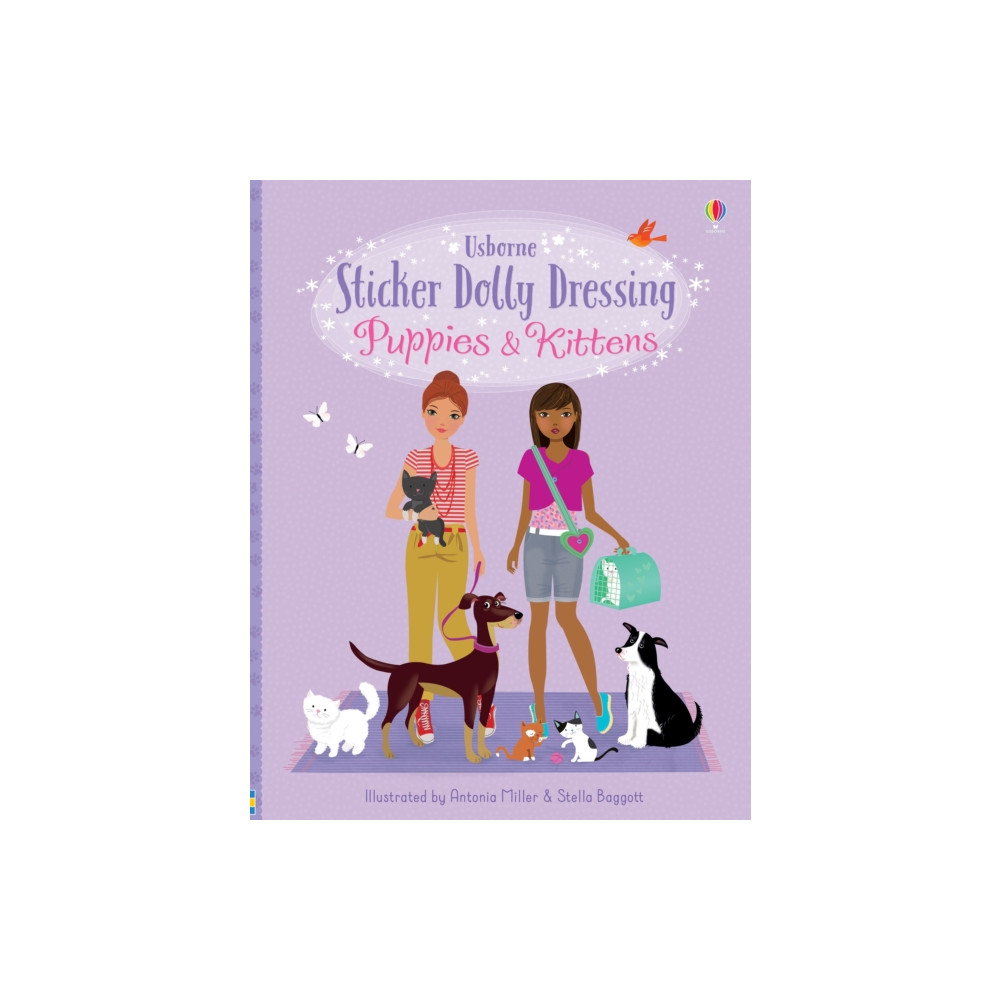 Produktbild för Sticker Dolly Dressing Puppies & Kittens (häftad, eng)