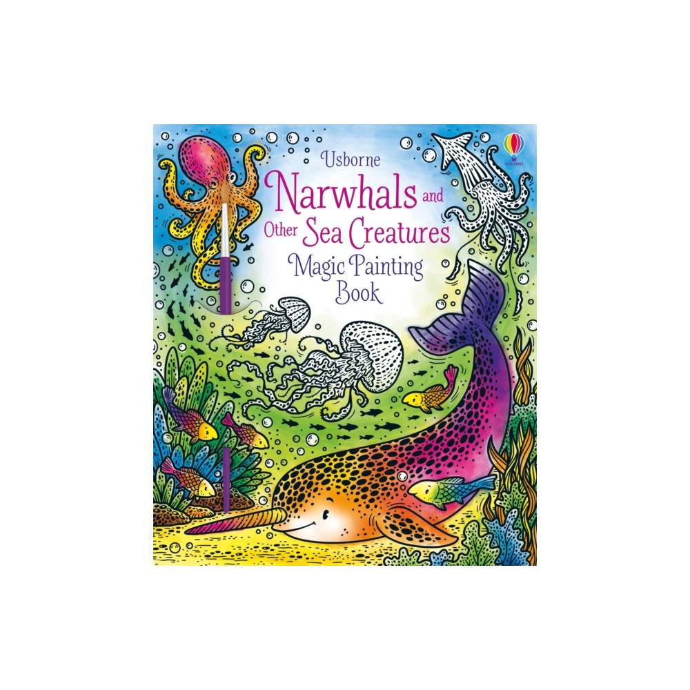 Produktbild för Narwhals and Other Sea Creatures Magic Painting Book (häftad, eng)