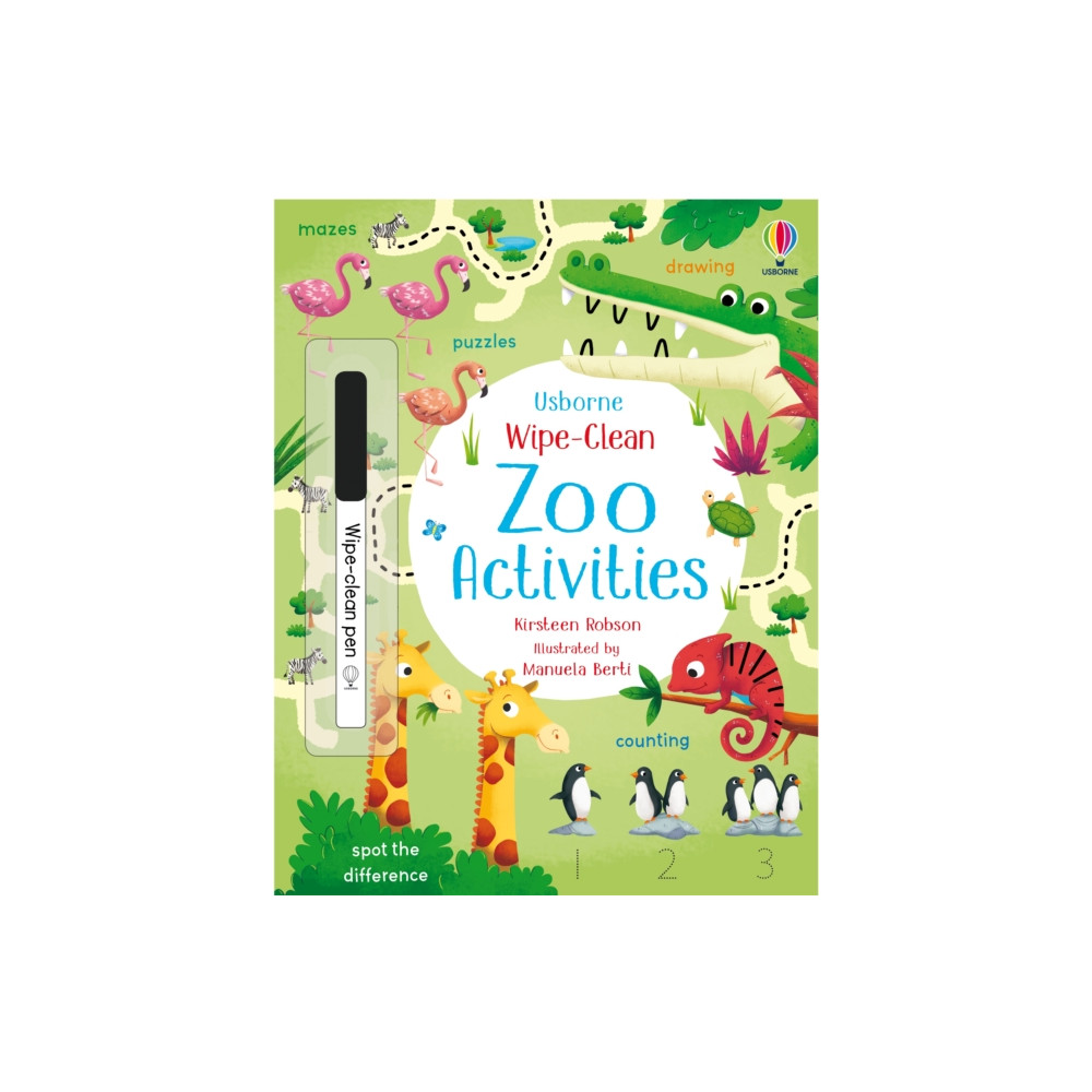 Produktbild för Wipe-Clean Zoo Activities (häftad, eng)