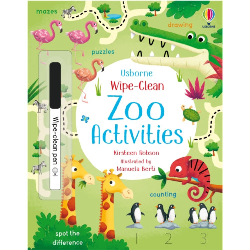 Usborne Publishing Ltd Wipe-Clean Zoo Activities (häftad, eng)