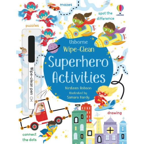 Usborne Publishing Ltd Wipe-Clean Superhero Activities (häftad, eng)