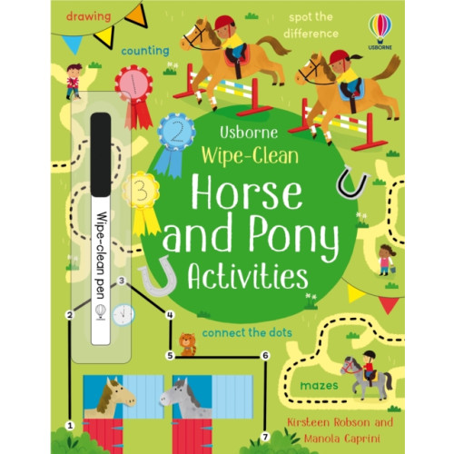 Usborne Publishing Ltd Wipe-Clean Horse and Pony Activities (häftad, eng)