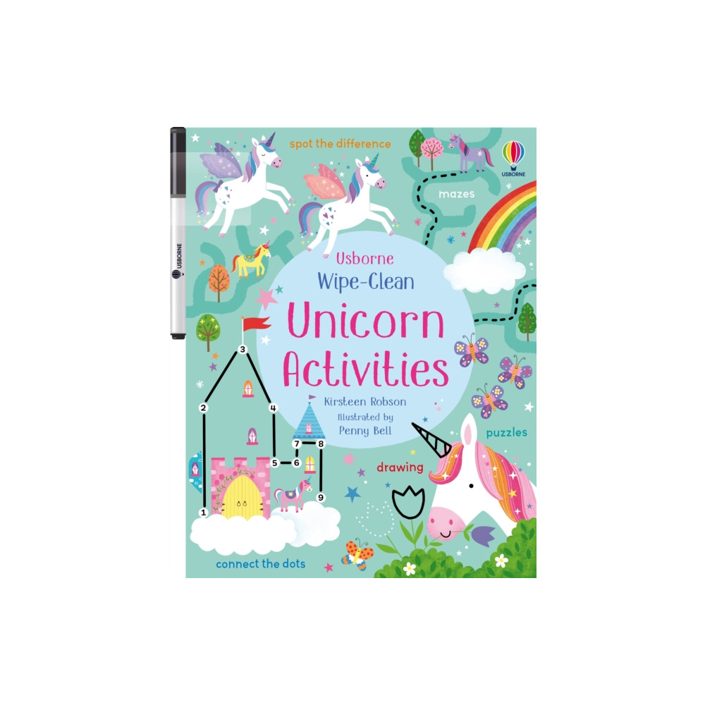 Produktbild för Wipe-Clean Unicorn Activities (häftad, eng)