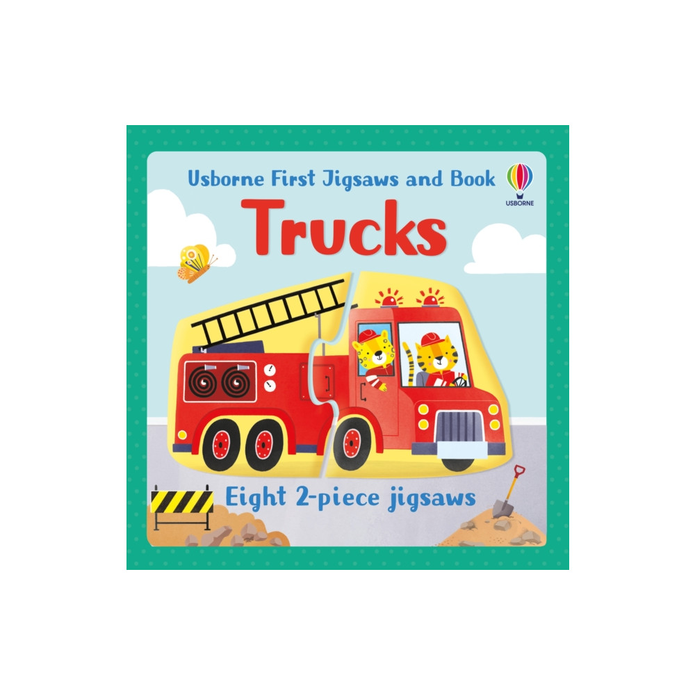 Produktbild för Usborne First Jigsaws and Book: Trucks (häftad, eng)