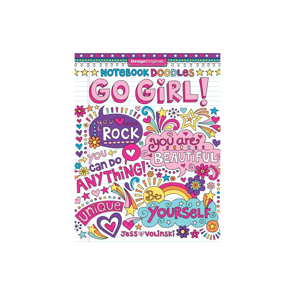 Produktbild för Notebook Doodles Go Girl! (häftad, eng)