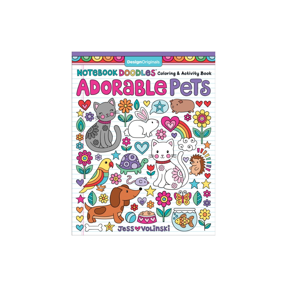 Produktbild för Notebook Doodles Adorable Pets (häftad, eng)