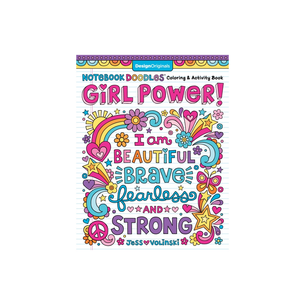 Produktbild för Notebook Doodle Girl Power! (häftad, eng)