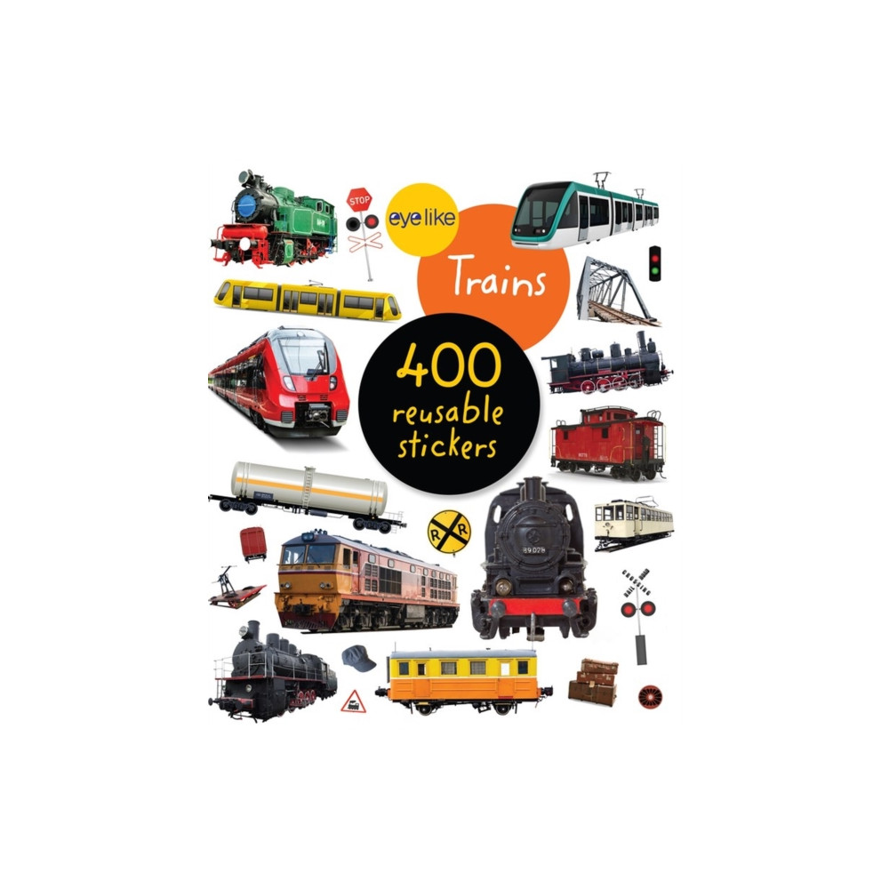 Produktbild för Eyelike Stickers: Trains (häftad, eng)